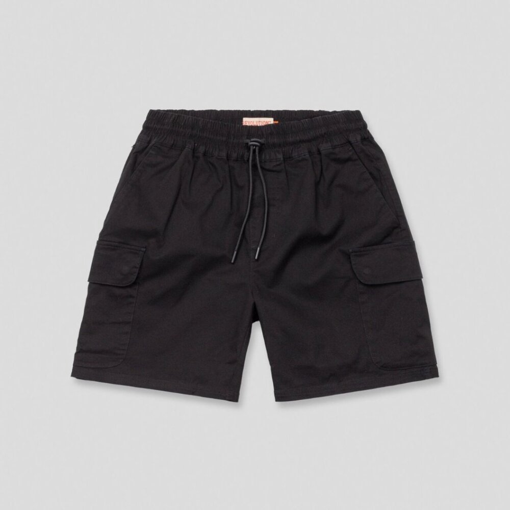 BNWT Revolution of 1995 - Men's Black Organic Cotton Cargo Shorts